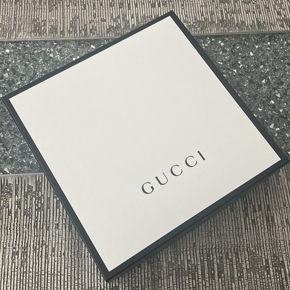 NEW Authentic GUCCI Empty Gift Box large black white square storage organizer - Picture 5 of 10